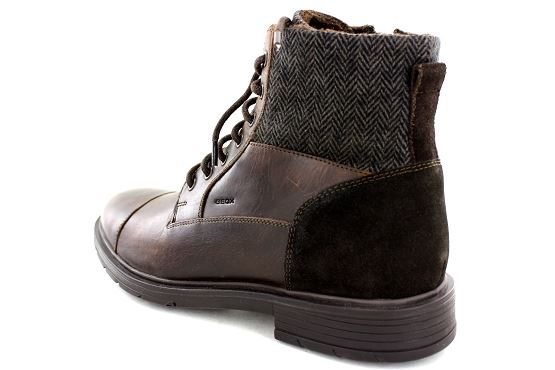 Geox bottines boots outlet u047sb cuir marron8033401_2