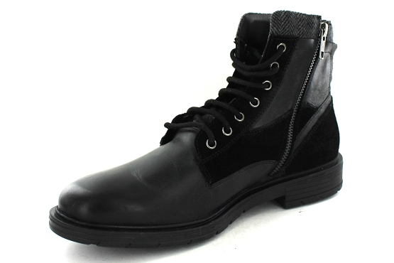Geox bottines boots outlet u047sa cuir noir8033501_3