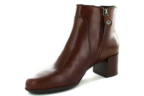 Geox boots bottine outlet d94cbb cuir marron8034401_3