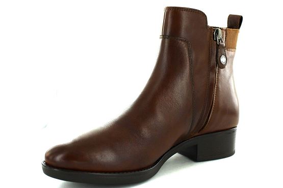 Geox boots bottine outlet d94g1c cuir marron8034701_3