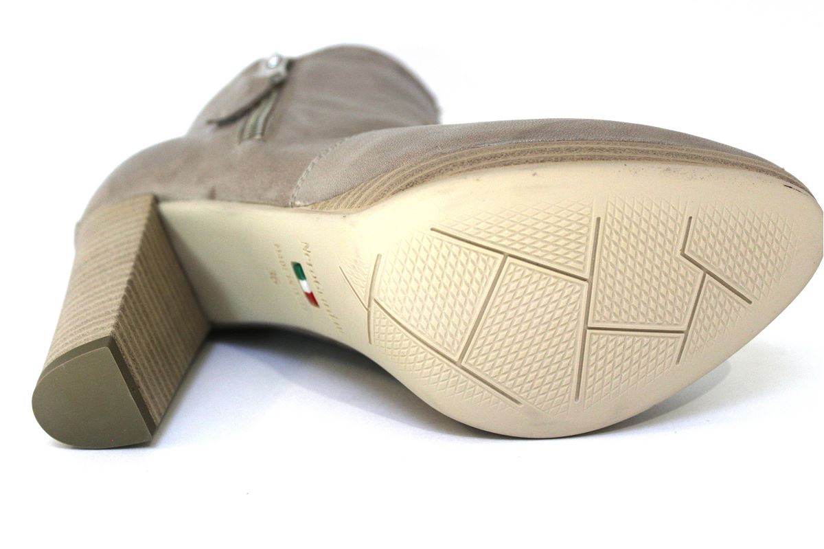 bottines nero giardini beige