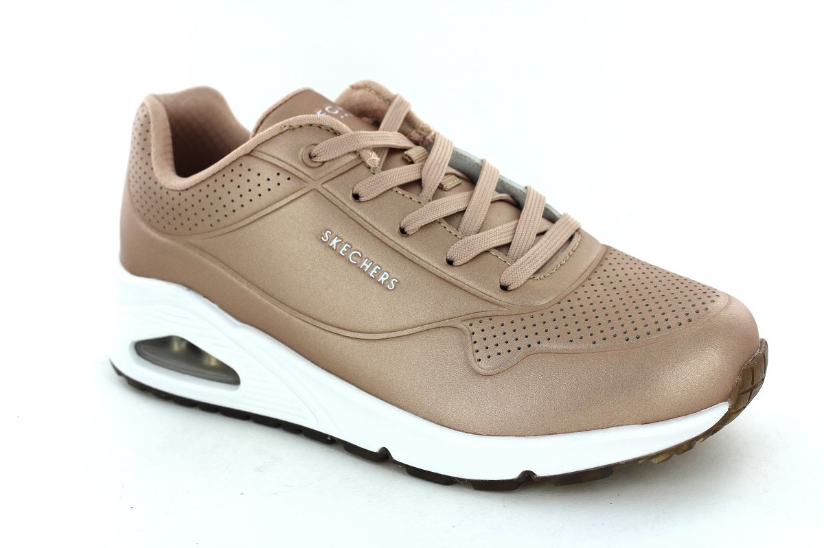 basket skechers femme or